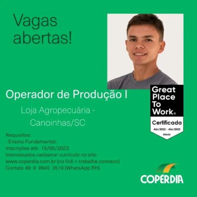 Vaga de Técnico Agrícola !!!