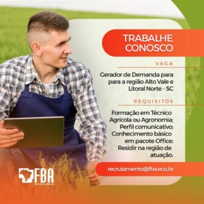 Vaga Técnico Agrícola !!!