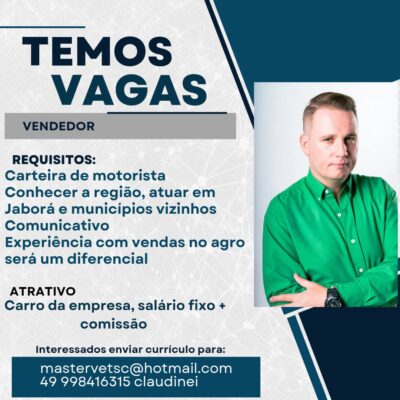 Vaga Técnico Agrícola MASTERVET